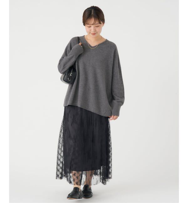 IENA「《追加》Fineニュージーウール ニュアンス Vプルオーバー」|ニット・セーター|