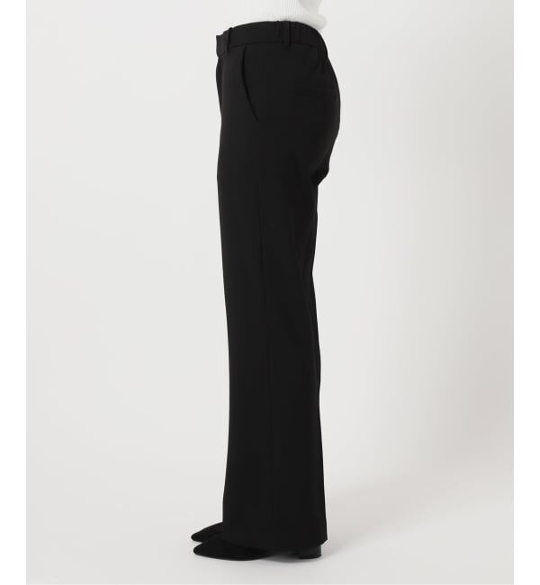 IENA「《追加2》ウォッシャブル 裏起毛セミフレアパンツ」|スラックス|