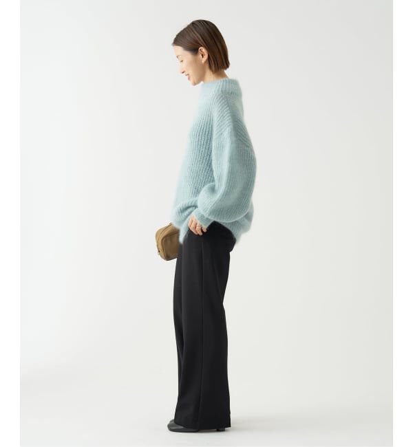 IENA「《追加2》ウォッシャブル 裏起毛セミフレアパンツ」|スラックス|