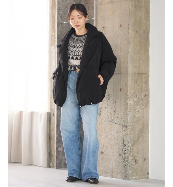 IENA「《追加》ARTIROSA 撥水テイラーコクーンダウン」|ダウン|