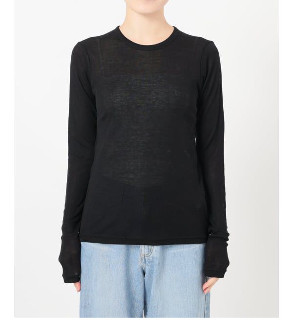 IENA「《追加2》リヨセルカシミヤロングTシャツ」|Tシャツ・カットソー|