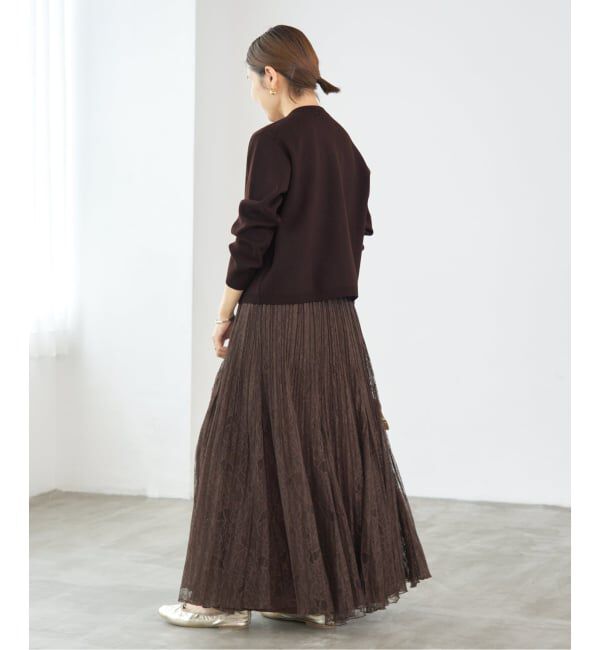 IENA「《追加》スーパーファインスムースクルーカーディガン」|カーディガン|