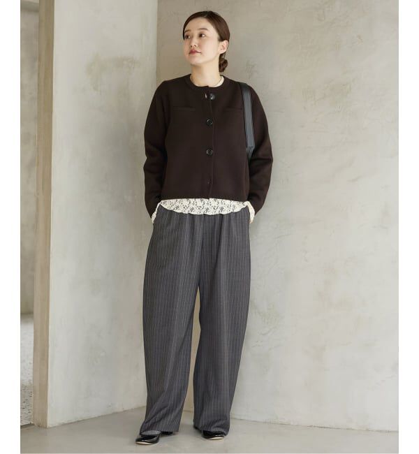 IENA「《追加》スーパーファインスムースクルーカーディガン」|カーディガン|