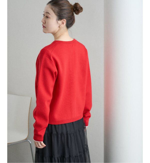 IENA「《追加》スーパーファインスムースクルーカーディガン」|カーディガン|