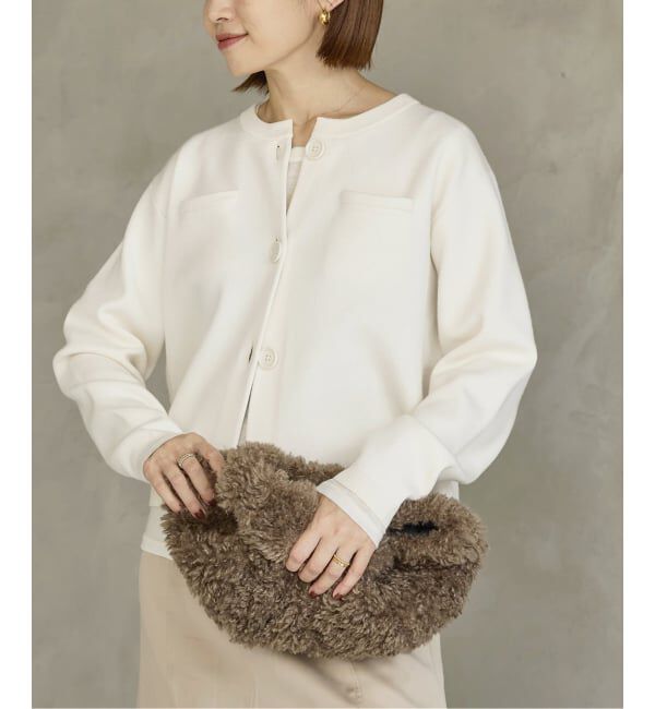 IENA「《追加》スーパーファインスムースクルーカーディガン」|カーディガン|