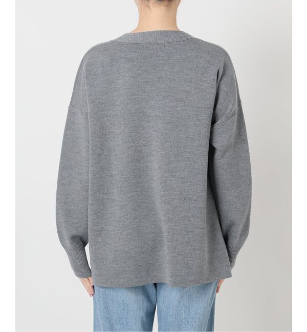 IENA「スーパーファインスムースVネックミドルカーディガン」|カーディガン|