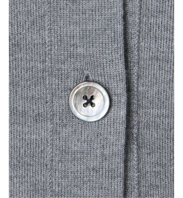 IENA「スーパーファインスムースVネックミドルカーディガン」|カーディガン|