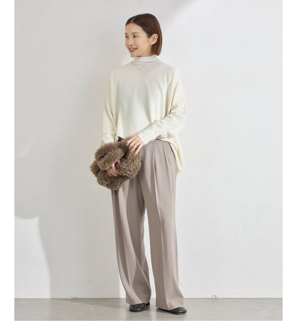 IENA「《追加4》Fineニュージーウール ニュアンス Vプルオーバー」|ニット・セーター|