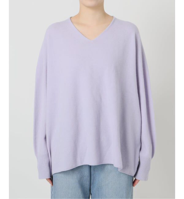 IENA「《追加4》Fineニュージーウール ニュアンス Vプルオーバー」|ニット・セーター|