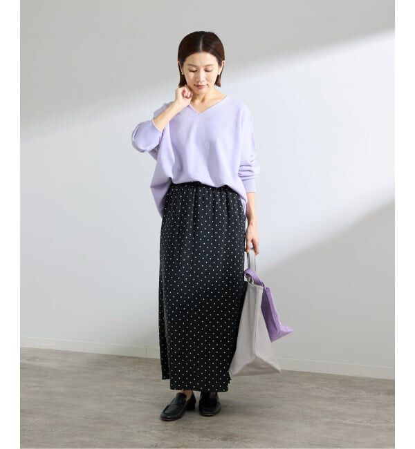 IENA「《追加4》Fineニュージーウール ニュアンス Vプルオーバー」|ニット・セーター|