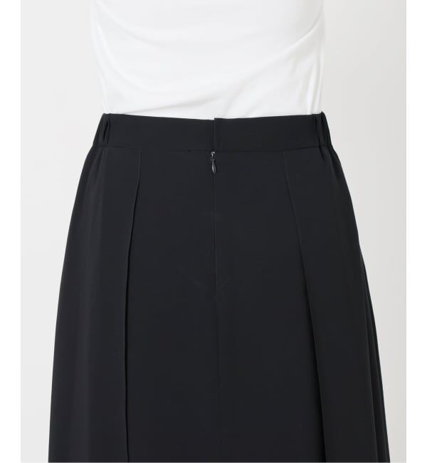 IENA「《予約》&NAVY 撥水シアーピンタックスカート」|スカート|