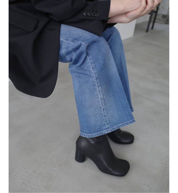 SLOBE IENA「《追加4予約》SLOBE スクエアトゥショートブーツ」|ショートブーツ|