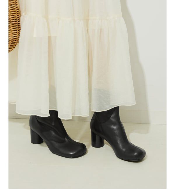 SLOBE IENA「《追加4予約》SLOBE スクエアトゥショートブーツ」|ショートブーツ|
