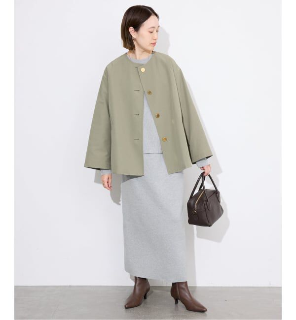 SLOBE IENA「《セットアップ対応可/追加4予約》コットンダブルフェイスプルオーバー」|ニット・セーター|