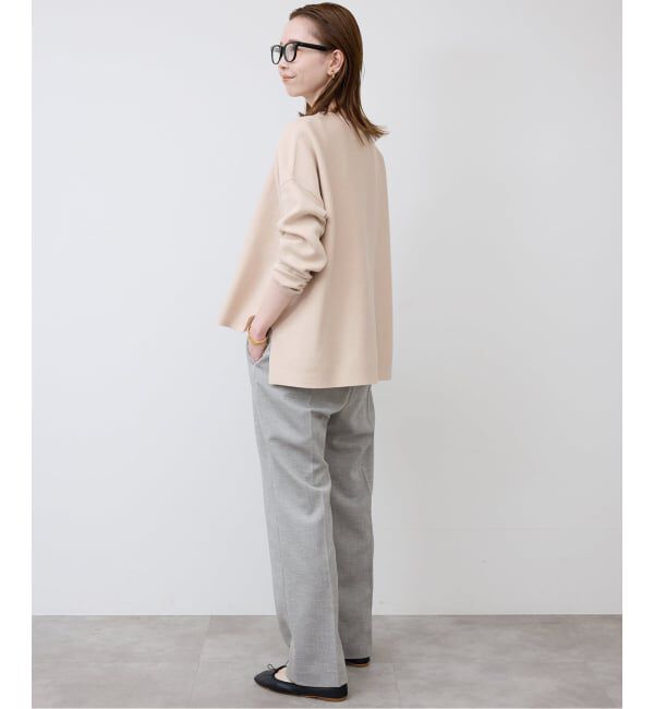 SLOBE IENA「《セットアップ対応可/追加4予約》コットンダブルフェイスプルオーバー」|ニット・セーター|