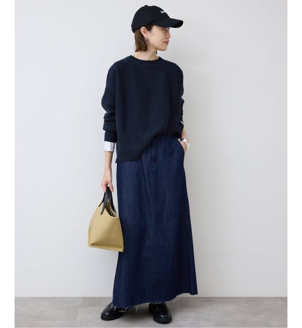 SLOBE IENA「《セットアップ対応可/追加4予約》コットンダブルフェイスプルオーバー」|ニット・セーター|