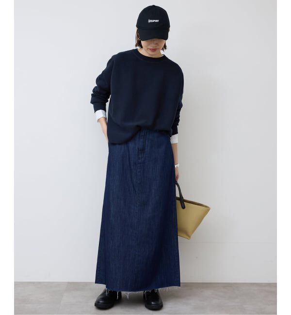 SLOBE IENA「《セットアップ対応可/追加4予約》コットンダブルフェイスプルオーバー」|ニット・セーター|