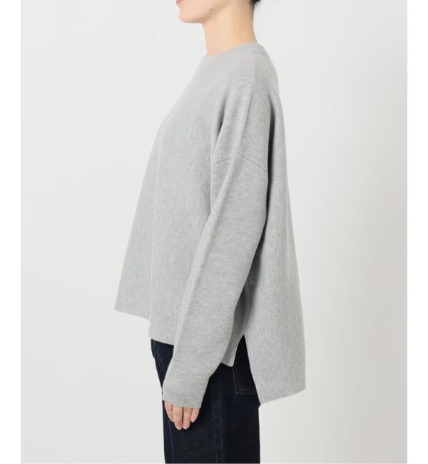 SLOBE IENA「《セットアップ対応可/追加4予約》コットンダブルフェイスプルオーバー」|ニット・セーター|