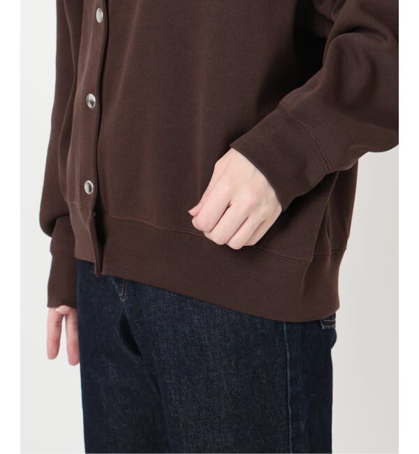 SLOBE IENA「《追加予約》ダブルフェイスジャージースナップカーディガン」|カーディガン|