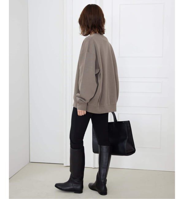 SLOBE IENA「《追加予約》ダブルフェイスジャージースナップカーディガン」|カーディガン|