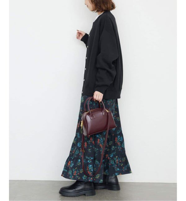 SLOBE IENA「《追加予約》ダブルフェイスジャージースナップカーディガン」|カーディガン|