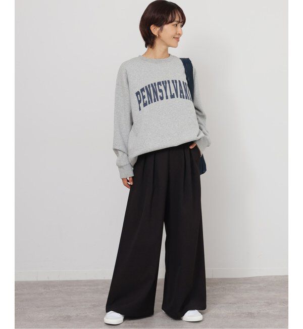 JOURNAL STANDARD relume「《追加2》ウォッシャブルサージストレッチタックワイドパンツ」|スラックス|