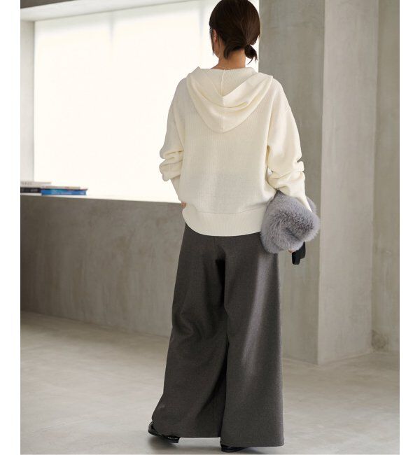 JOURNAL STANDARD relume「《追加4》ウォッシャブルサージストレッチタックワイドパンツ」|スラックス|