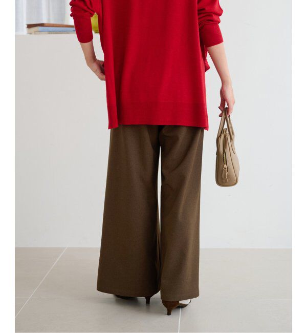 JOURNAL STANDARD relume「《追加4》ウォッシャブルサージストレッチタックワイドパンツ」|スラックス|
