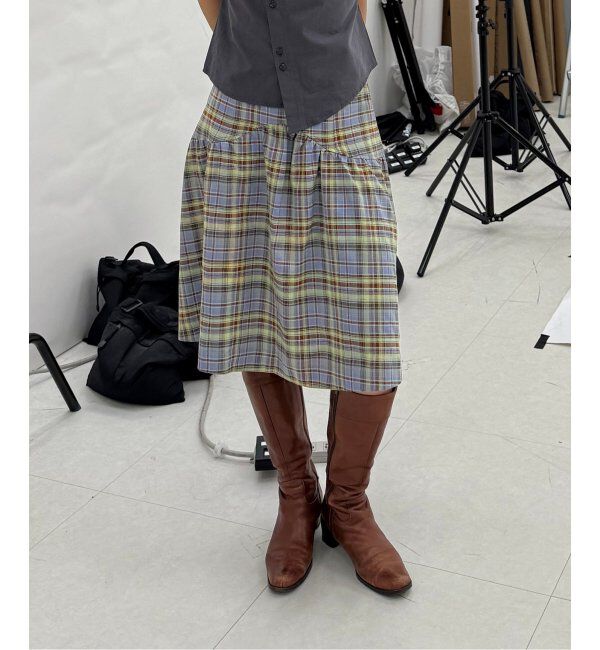 Oriens JOURNAL STANDARD「ギャザーチェック スカート」|スカート|