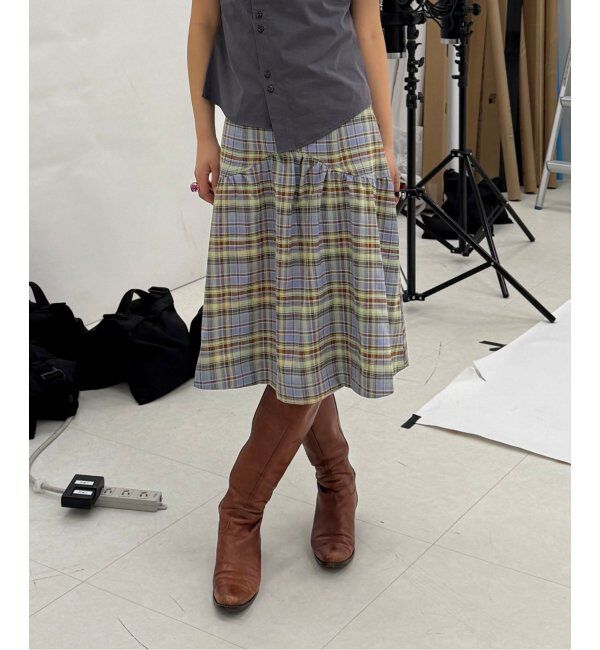 Oriens JOURNAL STANDARD「ギャザーチェック スカート」|スカート|