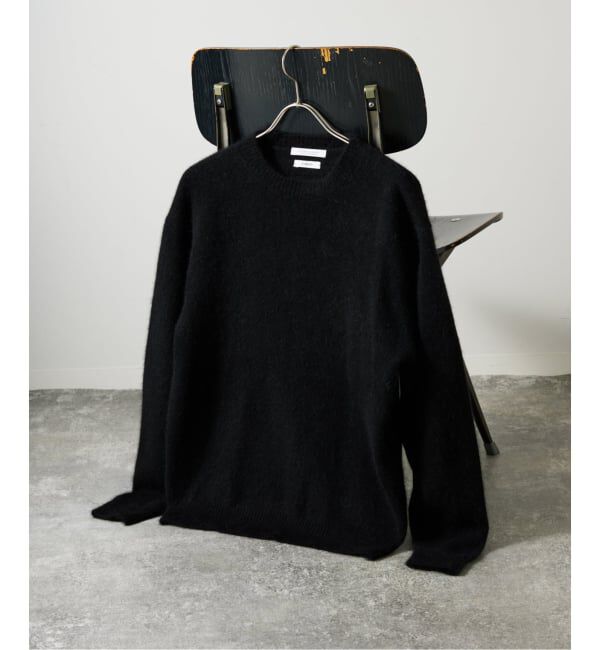 JOURNAL STANDARD「&ldquo;フォックスブレンド&rdquo; クルーネックニット」|ニット・セーター|ブラック