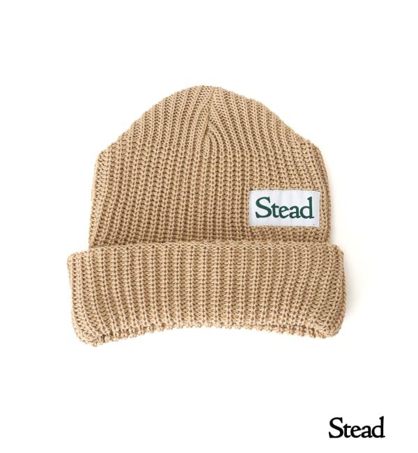 J.S.Homestead「Stead / ボリューム アップ ウォッチ キャップ」|ニット帽|ベージュ