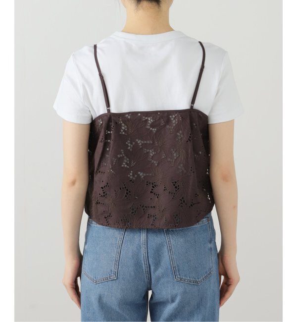  「【洗える】TICCA/ティッカ フラワーレース2WAYキャミソール」|シャツ・ブラウス|