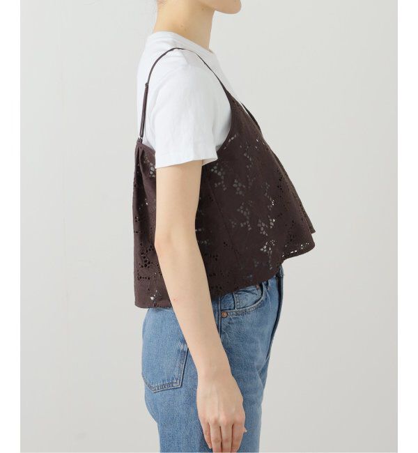  「【洗える】TICCA/ティッカ フラワーレース2WAYキャミソール」|シャツ・ブラウス|