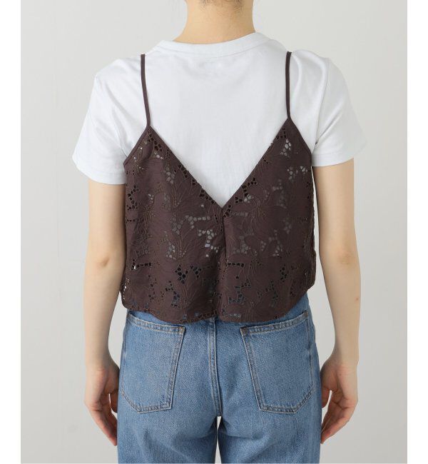  「【洗える】TICCA/ティッカ フラワーレース2WAYキャミソール」|シャツ・ブラウス|