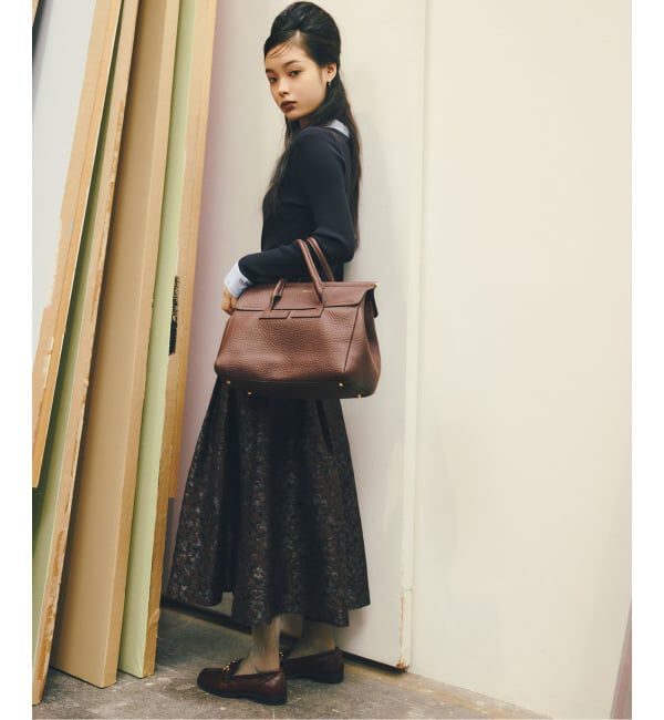  「【洗える】襟カフスドッキングニット」|ニット・セーター|