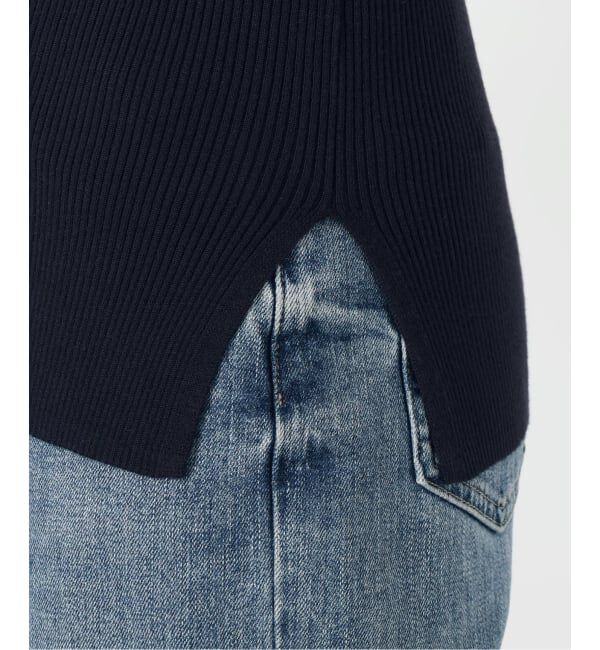  「【洗える】襟カフスドッキングニット」|ニット・セーター|