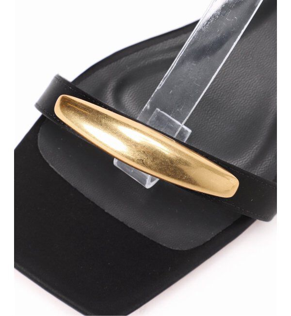  「GRISEメタルモチーフストラップフラットサンダル」|サンダル|