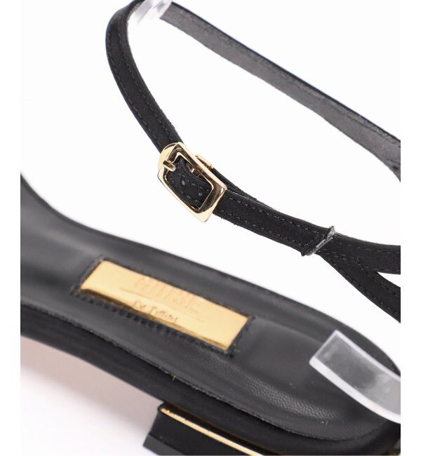  「GRISEメタルモチーフストラップフラットサンダル」|サンダル|