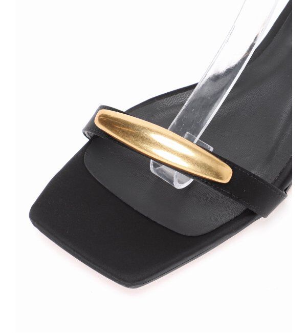  「GRISEメタルモチーフストラップフラットサンダル」|サンダル|