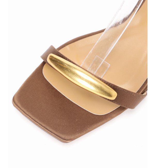  「GRISEメタルモチーフストラップフラットサンダル」|サンダル|