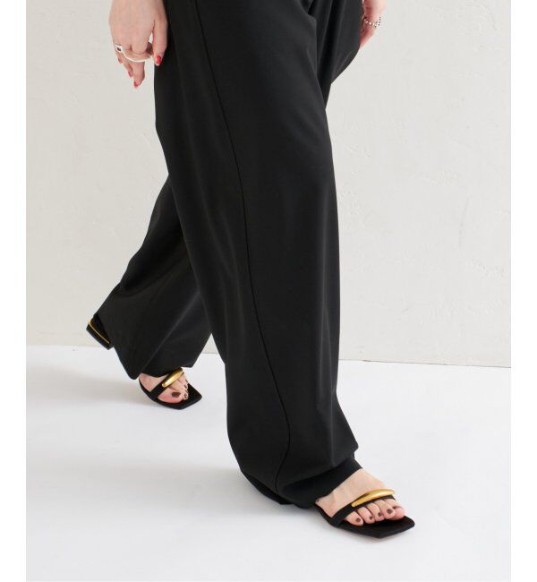  「GRISEメタルモチーフストラップフラットサンダル」|サンダル|