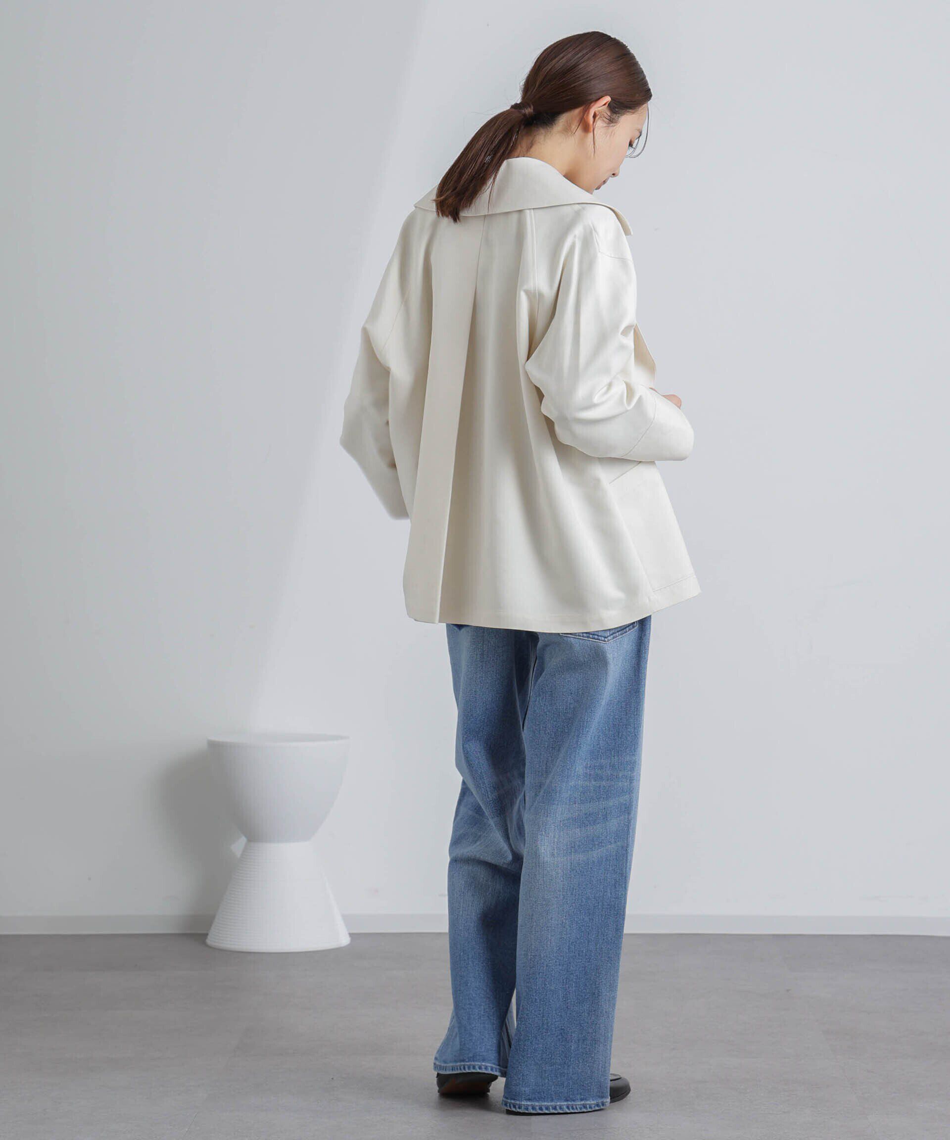 nano･universe「ミドル丈ビッグラペルコート」|トレンチコート|