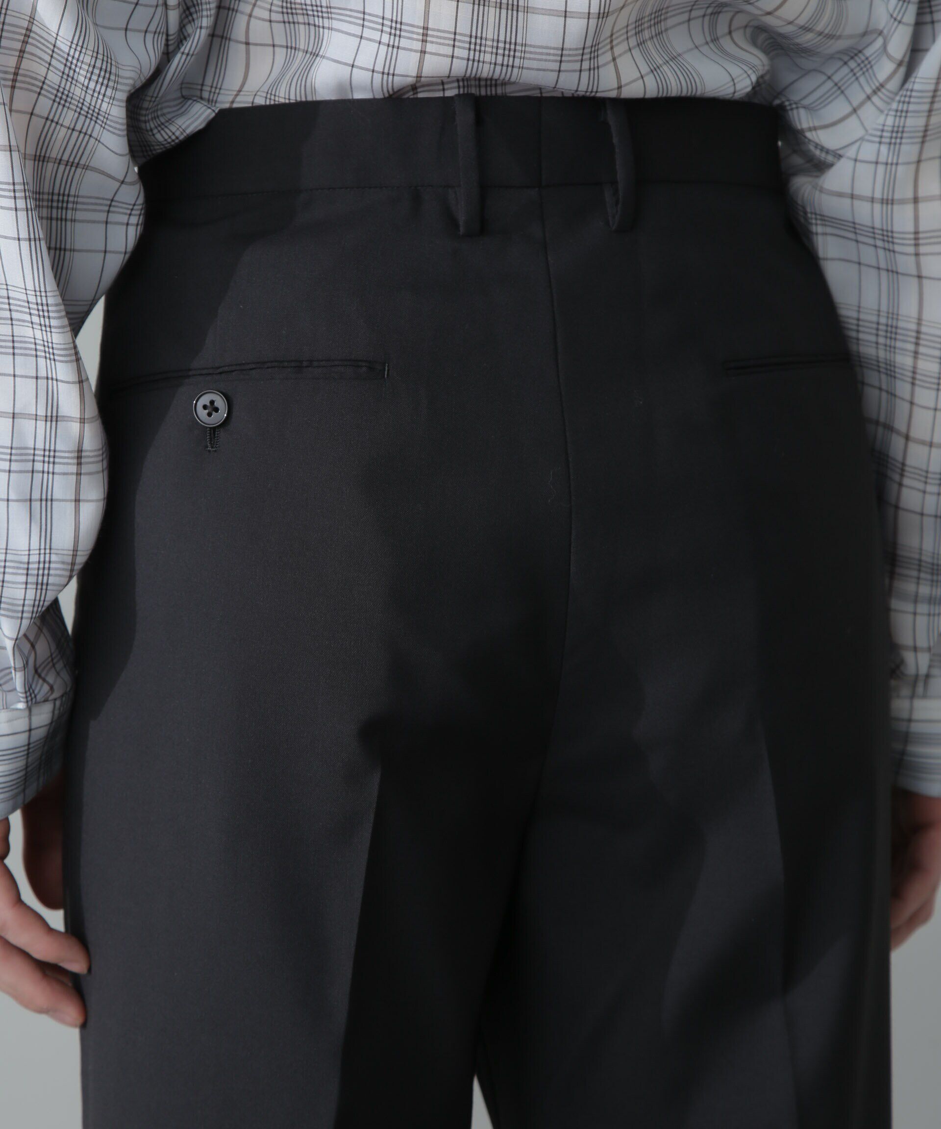 nano･universe「COOLMAX T/Wストレッチブートレッグパンツ」|チノ|