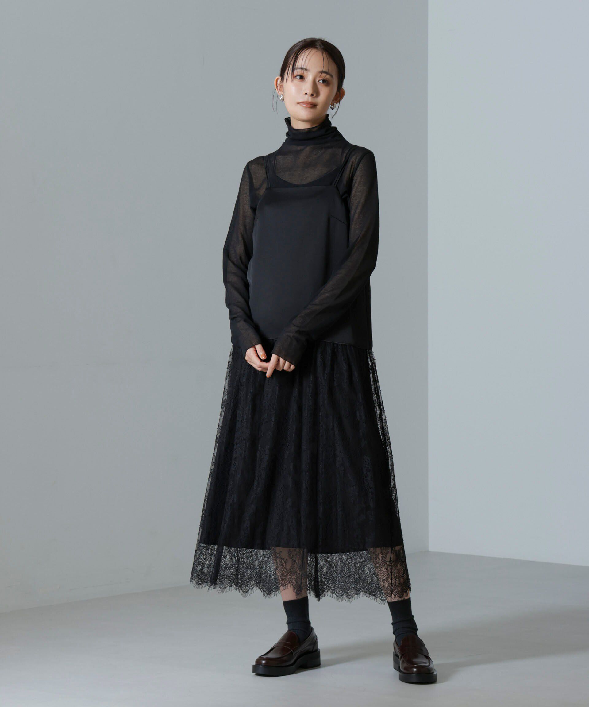 nano･universe「梨地シアータートルカットトップス」|Tシャツ・カットソー|