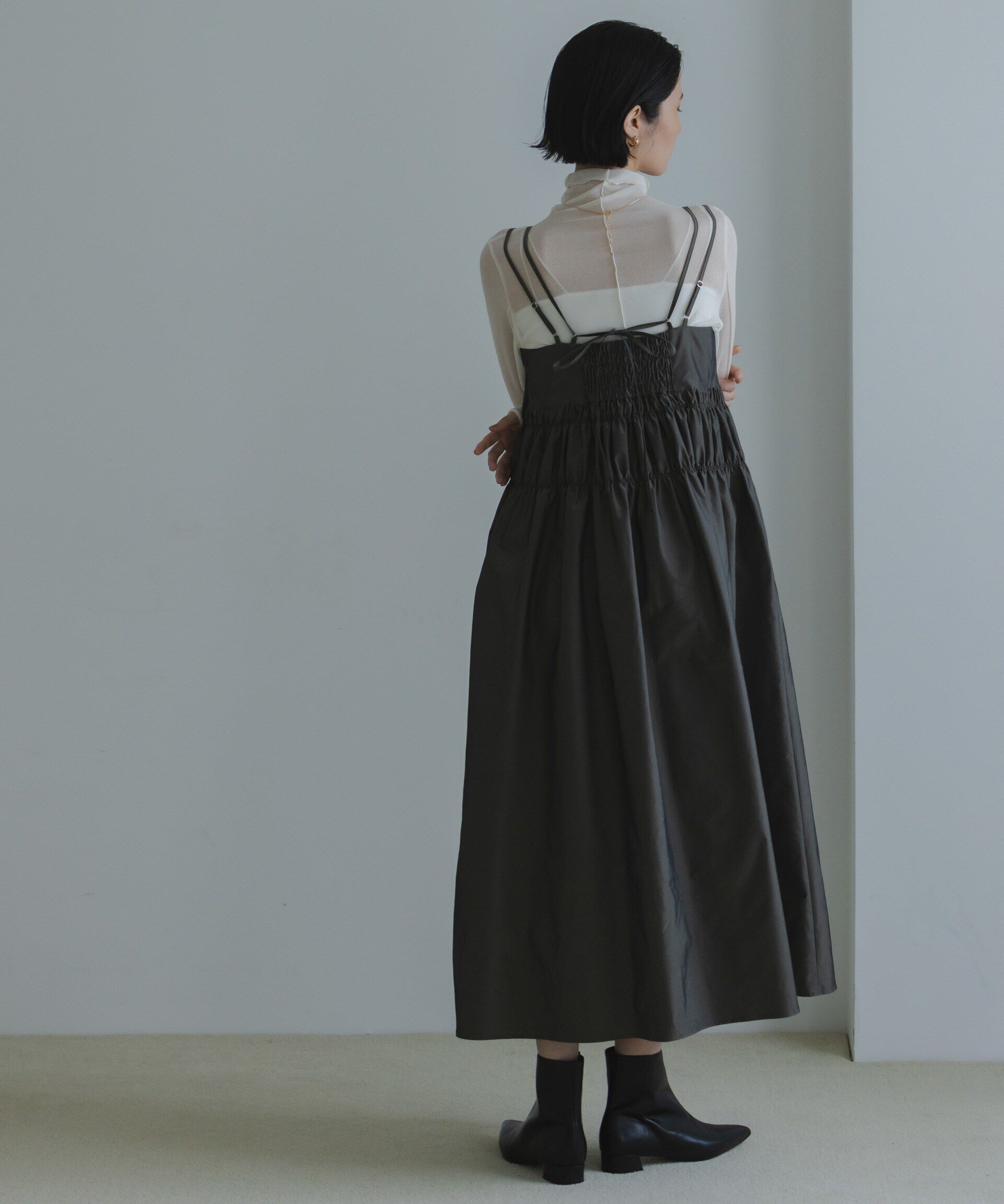 nano･universe「梨地シアータートルカットトップス」|Tシャツ・カットソー|