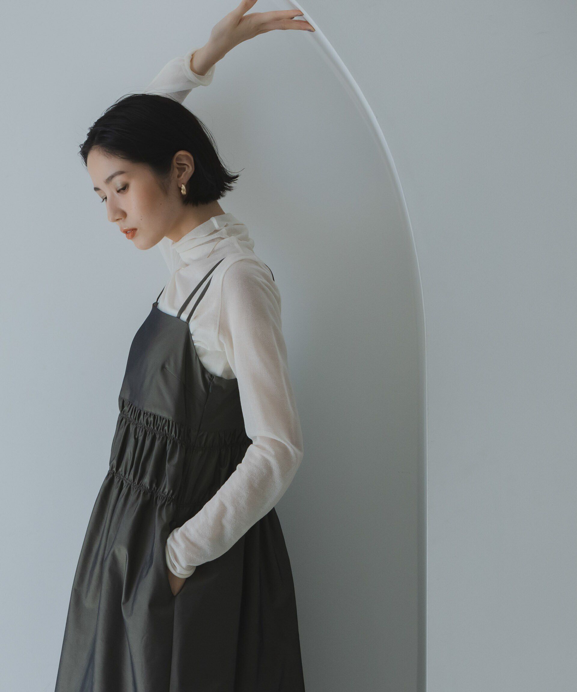 nano･universe「梨地シアータートルカットトップス」|Tシャツ・カットソー|