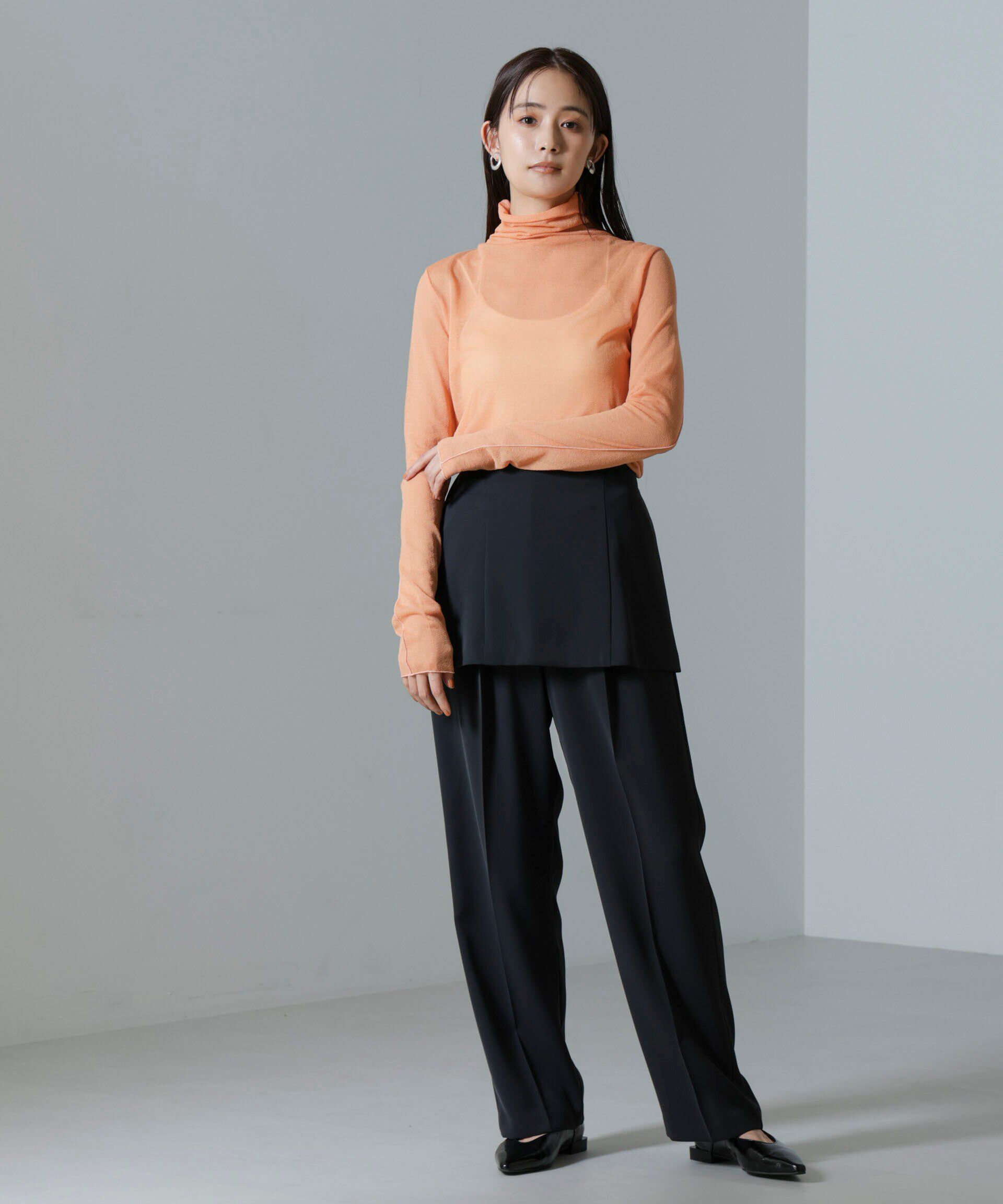 nano･universe「梨地シアータートルカットトップス」|Tシャツ・カットソー|