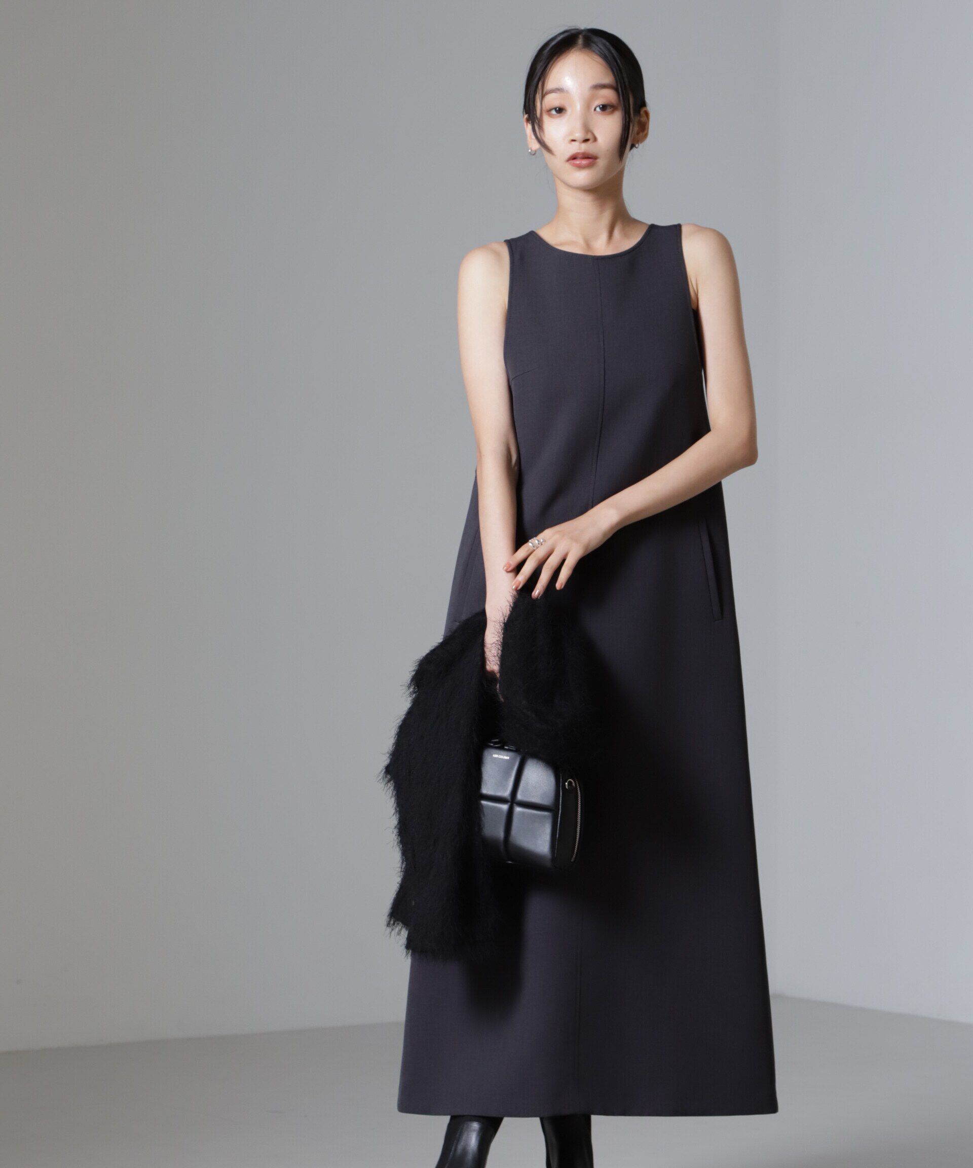 nano･universe「Reflax(R)ダブルクロスサイドオープンワンピース」|ワンピース|