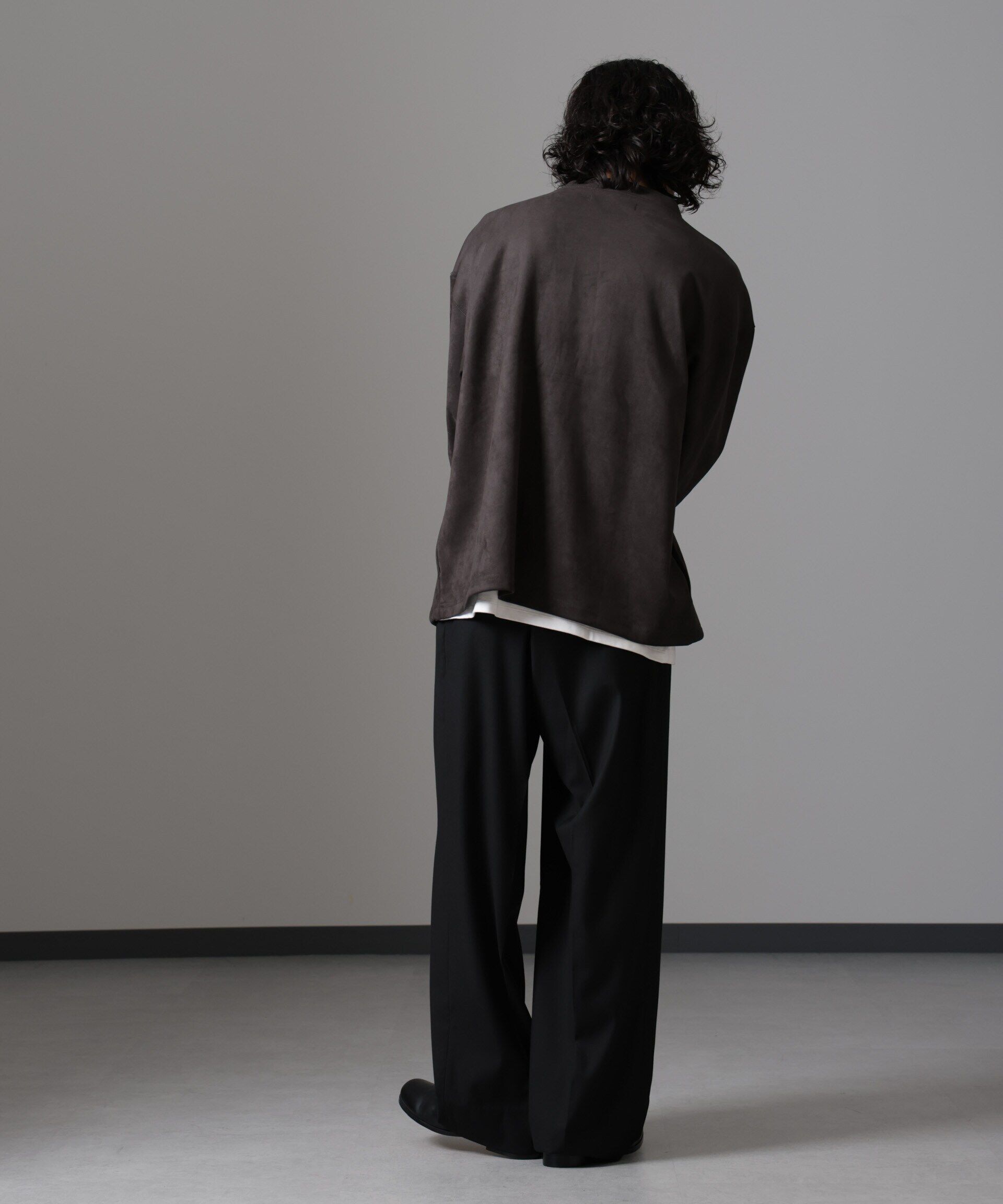 nano･universe「WEB限定/フェイクスエードBIGカーディガン」|Tシャツ・カットソー|